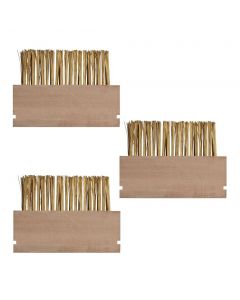 Brosses à désherber - 3 pièces - Pour support - Sans manche